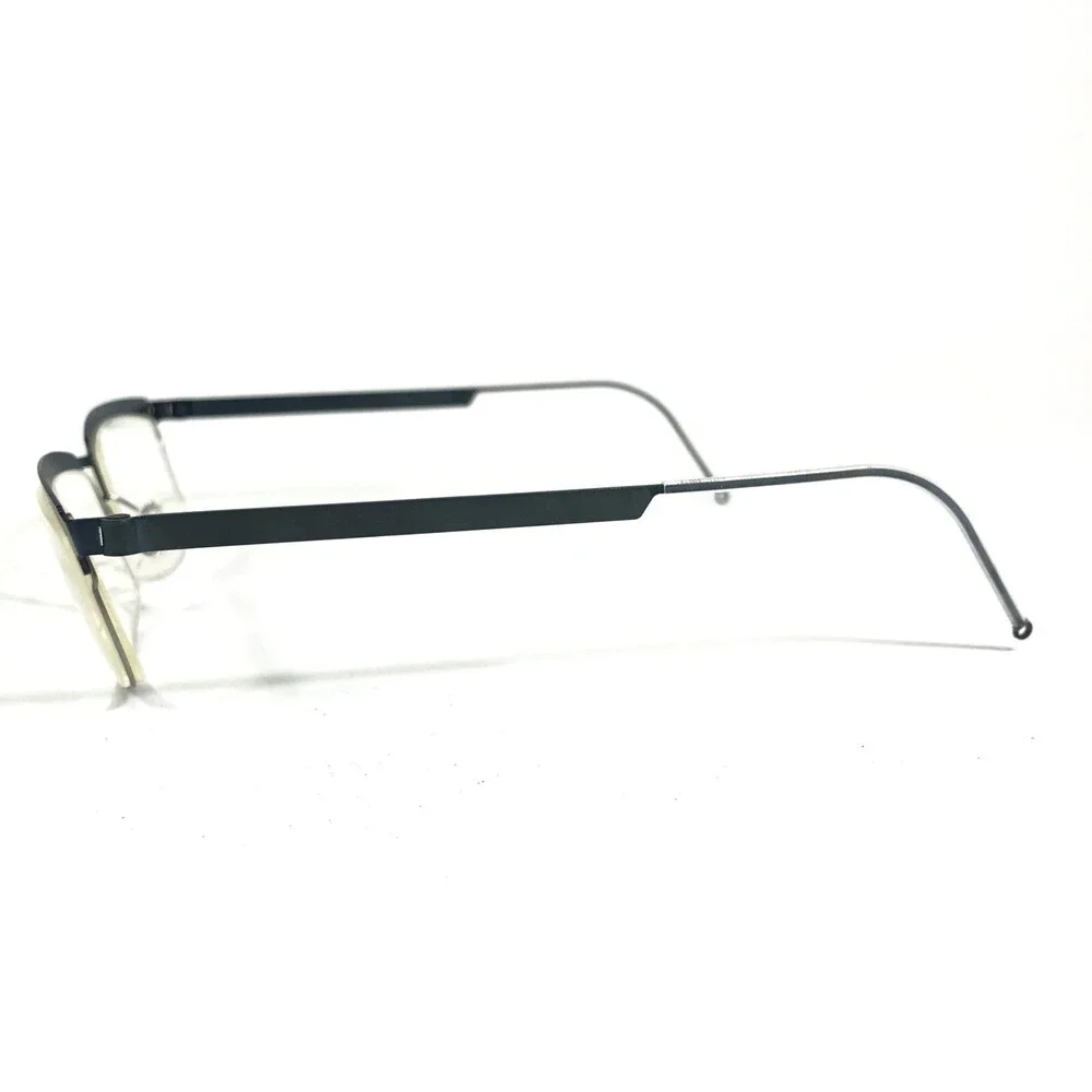 Lindberg Eyeglasses Frames Mod.4015 Matte Blue Strip Titanium 50-21-135